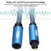 EMK 3m Blue Male to Female SPDIF Optical Audio Extension Cable - 2