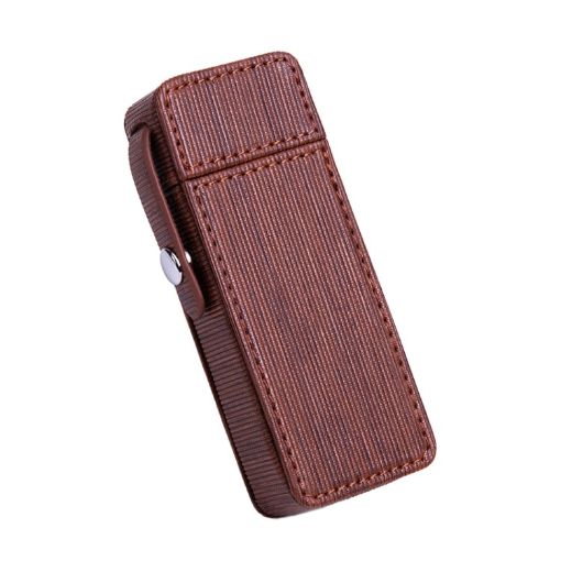 Y-10 Large Capacity Brown Anti-Pressure Cigarette Box - 1