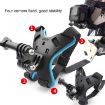 TUYU Blue Motorcycle Helmet Mount for Camera & Phone Clip - 5