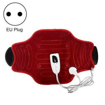 Adjustable Heated Compression Belt EU Plug 230V (Wine Red) - 1