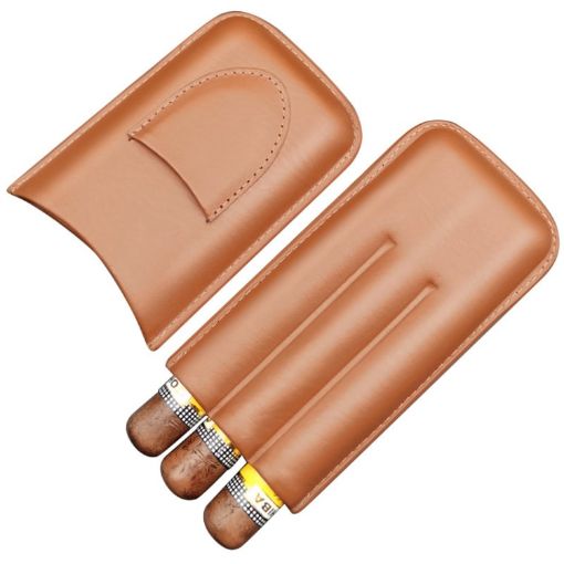 X11 Portable Cigar Holster Humidor & Cigarette Case, Brown - 1