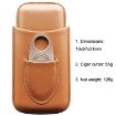 X11 Portable Cigar Holster Humidor & Cigarette Case, Brown - 3