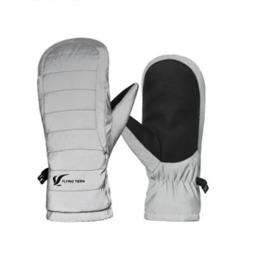 FLYING TERN 307 Kids Waterproof Fleece Gloves (Reflective Silver) - 1