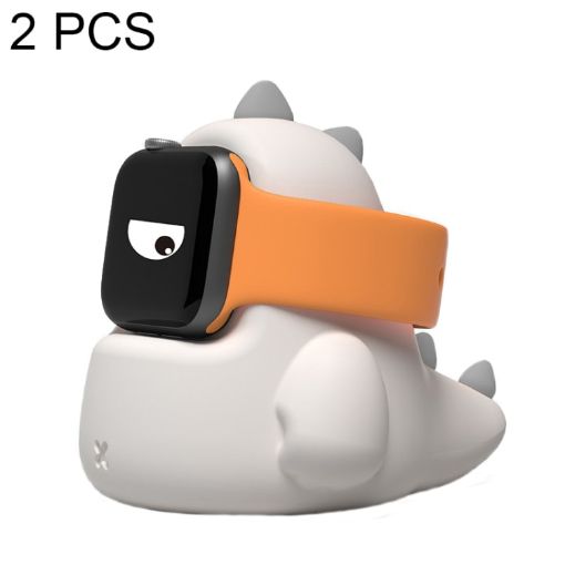 2 PCS H003 Dinosaur Shaped Silicone Charging Stand for Apple Watch - 1