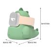 Cute Dinosaur Silicone Charging Stand for Apple Watch, 2 PCS, Purple - 6