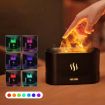 Black 7 Color Flame Aromatherapy Machine Air Humidifier - 2