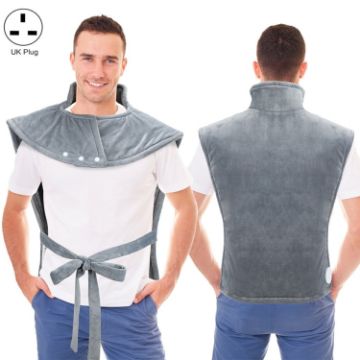 Electric Heated Shawls & Blankets with UK Plug (Silver Gray) - 1