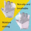 HF008 Non-slip Rock Climbing & Sports Gloves, Size L, Titanium Gray - 5