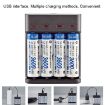 BMAX BH-804U AA/AAA 4 Slot USB Charger with Rechargeable Batteries - 5