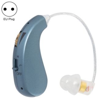 Rechargeable Invisible Hearing Aid EU Plug, Blue (Portable) - 1
