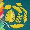 Lemon Yellow Paper-cut Leaf Ornaments Photography Props - 1