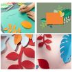 Lemon Yellow Paper-cut Leaf Ornaments Photography Props - 4