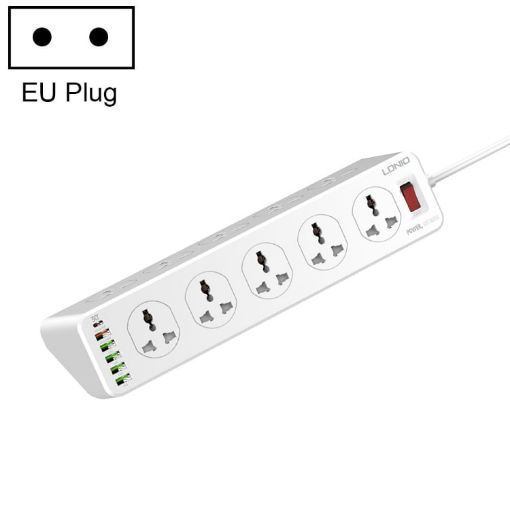 LDNIO SC10610 30W 16-Port Fast Charging Socket, EU Plug - 1