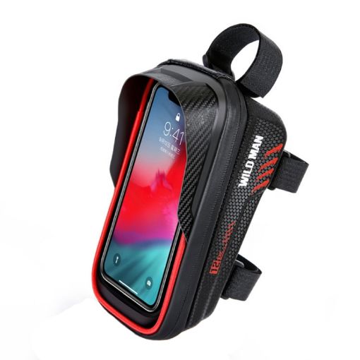 WILD MAN E12 1L EVA Hard Shell Red Waterproof Mountain Bike Bag - 1
