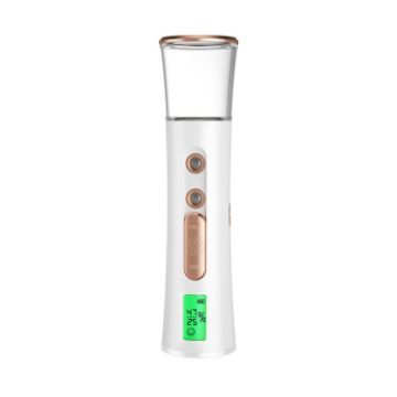 Mini White Gold Handheld Nano Mist Sprayer Hydrating Humidifier - 1