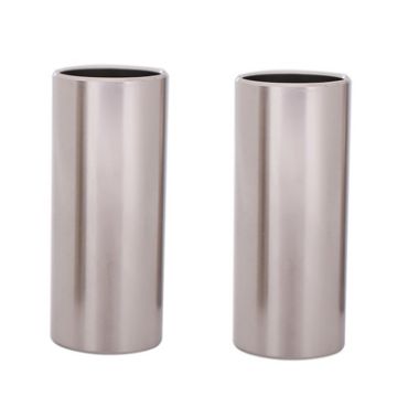2PCS Silver Stainless Steel Guitar Slide Tube, 60mm Folk Block - 1