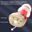 GM-912 Digital Hearing Aid with Display and Charger (Red Blue) - 5