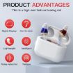 GM-912 Digital Hearing Aid Amplifier with Display, Red/Blue, Black Case - 2