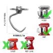 KitchenAid 5QT Stainless Steel Dough Hook for Stand Mixer Accessories - 2