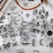 Vintage Botanical Clear Silicone Stamp Set - 5 PCS (Fireworks) - 3