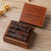 28PCS Vintage Wooden Alphabet & Number Stamps (Lowercase) Set - 1