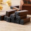 28PCS Vintage Wooden Alphabet & Number Stamps (Lowercase) Set - 5