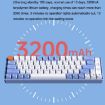 LANGTU GK65 65-Key Wireless/Bluetooth/Wired Mechanical Keyboard Sky Blue - 5