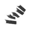 Infiniti G35/G37/G25/Q60 Steering Wheel Trim Sticker Set, 6pcs (Black) - 4