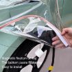 Magnetic Transparent Rain Cover for EV Charging Port (Black) - 6