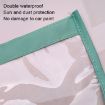 Blue Magnetic Transparent Rain Cover for EV Charging Port - 5