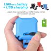 2 In 1 Bike Bell & Lamp: 4-Light, 5-Sound 140db Horn (Blue) - 4