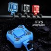 2 In 1 Bike Bell & Lamp: 4-Light, 5-Sound 140db Horn (Blue) - 5