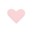 Mini Business Student Portable Pink PU Leather Heart Bookmark - 1