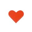 Heart Shaped Portable Mini Student Library PU Leather Bookmark - 1