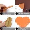 Grass Green Mini Business Student Library Heart Bookmark - PU Leather - 4