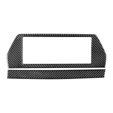BMW 8 Series G14 RHD Nav Screen Frame Sticker Black 2pc Set - 1