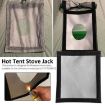 Fireproof Grey Tent Stove Chimney Anti-Scalding Cover - 3