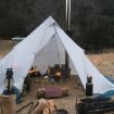 Fireproof Grey Tent Stove Chimney Anti-Scalding Cover - 5