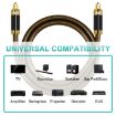 EMK Digital Optical Fiber Audio Cable, 20m, Gold Plated, Coffee - 5