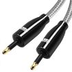 EMK QH4.0 Mini Toslink 3.5mm SPDIF Optical Cable 1m (Black) - 2