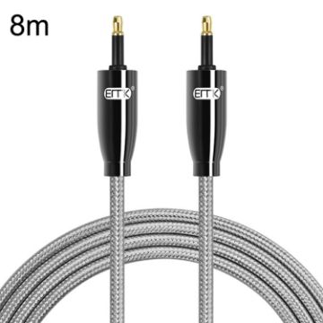 EMK QH4.0 Mini Toslink 3.5mm SPDIF Fiber Optic Audio Cable 8m - 1