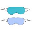 Double-sided Sleep Eye Mask Set: Blue & Sky Blue, 2pcs - 1