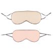 Double-sided Sleep Eye Mask Set with Elastic Band (Beige & Pink) - 1