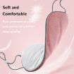 Double-sided Sleep Eye Mask Set with Elastic Band (Beige & Pink) - 4