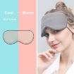 Double-sided Sleep Eye Mask Set: Ginger & Light Yellow, 2pcs - 3