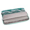 H3-04 15" Green Wave PU Leather Laptop Liner & Tablet Sleeve - 3