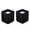 Square Carbon Steel Furniture Heightening Pads, 2pcs Set (Black) - 1