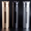 Gold Metal Cigar Humidor Tube with Humidity Display - 2