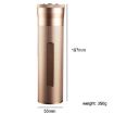 Gold Metal Cigar Humidor Tube with Humidity Display - 3