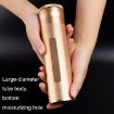 Gold Metal Cigar Humidor Tube with Humidity Display - 5